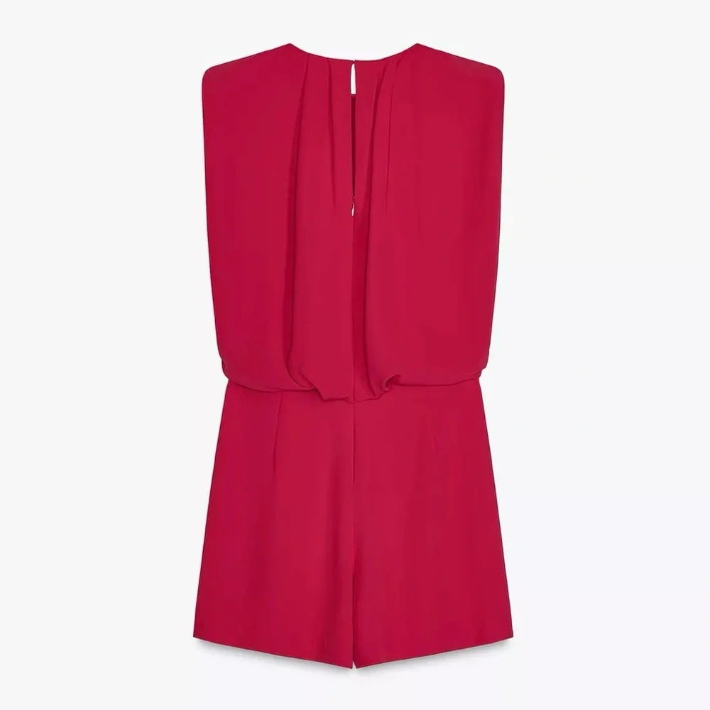 New ZARA Sleeveless Short Jumpsuit